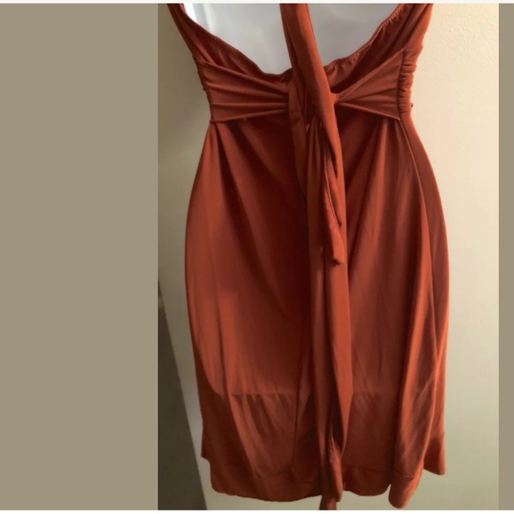 Body Central Orange Dress Juniors - Picture 6 of 7